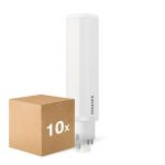Multipack 10x Philips CorePro PL-C LED 6.5W 770lm - 840 Cool White | 4-Pin - Replaces 18W