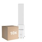 Multipack 10x Noxion Lucent PL-S LED  4.3W - 827 Extra Warm White | 4-Pin - Replaces 9W