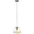 Brilliant Kaizen Pendant Glass Pendant Metal Black Beige | 250mm - Suitable for 1x E27