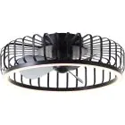 Brilliant Capo Ceiling Fan Metal Plastic Black 32W 4200lm - 827-865 CCT | 480mm - Remote Control Dimmable